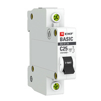 Выключатель авт. 1P 25А (C) 4,5кА ВА47-29 EKF Basic