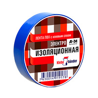 Изолента ПВХ синяя 15мм х 10м Klebebander