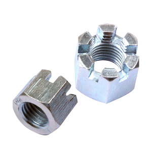 Гайка корончатая M 6 Zn (цинк) DIN935 - картинка 1