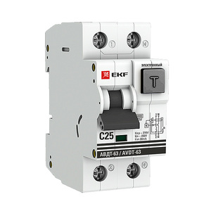 Дифавтомат EKF PROxima АВДТ-63 C25 DA63-25-30e