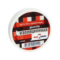 Изолента ПВХ белая 15мм х 20м Klebebander