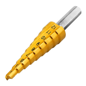 Сверло ступенчатое 4-12мм VERTEXTOOLS 9ст Р6М5К5 Со
