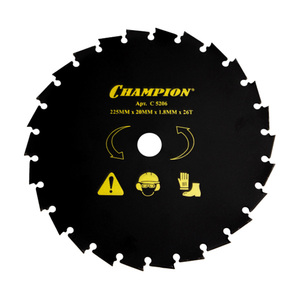 Нож для триммера 225х20х26Т с долотообразными зубцами CHAMPION