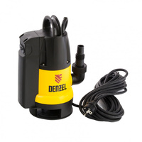 Насос дренажный DENZEL DP-800A 800Вт, 13000л.ч. для чистой воды, встроенный выключатель.
