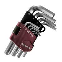 Ключи 6-гранные  9шт. 1.5-10мм короткие THORVIK HKS9S