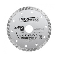 Диск алмазный 115х22.23х2.0х7мм MOS-DISTAR Turbo Smart Cut (Умный рез)