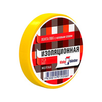 Изолента ПВХ желтая 15мм х 20м Klebebander