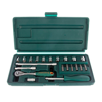 Набор головок 21 пр. 1/4"DR 4-13мм JONNESWAY S04H2721S