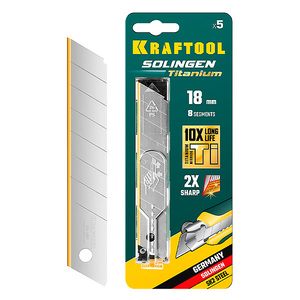 Лезвия KRAFTOOL SOLINGEN TIN 09605-TIN-18