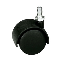 Колесо меб пл d40мм черн креп болт М8 25кг TWT-40