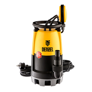 Насос дренажный DENZEL DP-450S 450Вт, 12000л.ч. для грязной воды